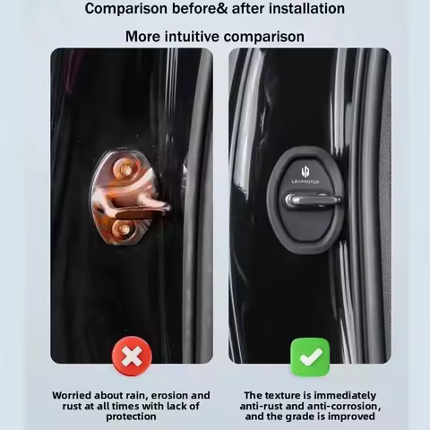 4 pcs Extendable Silicone Car Door Lock Covers Waterproof Rust-proof Protection For Leapmotor C10 B1