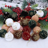 Dudu 4Pcs Christmas Baubles Ornament Shatterproof Decorative Baubles For Tree Wreath