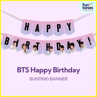 ㍿ ◙ ✉ BTS Happy Birthday Bunting Banner / DIY BTS Theme Birthday