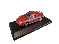 1/43 保時捷 Porsche Boxster (986) 硬頂版｜經典中置引擎跑車｜1:43 仿真合金模型車｜金屬玫瑰紅｜附底座無外盒｜High Speed
