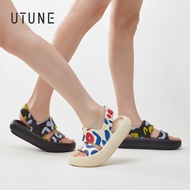 UTUNE Summer Ladies Sandals for Women Outdoor Beach Shoes Indoor Cushion Thick Breathable Sandals