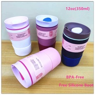 Free Silicone Boot Owala Style 12oz BPA-Free Hi-Grade Stainless Steel H28 Double Wall Vacuum Tumbler