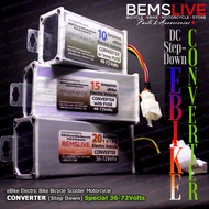 BEMS eBike DC-DC CONVERTER - 10A /15A / 20A (36-72V, 96V, 120Volts)