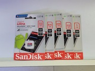 (行貨大量現貨)SanDisk Ultra microSD UHS-I A1 記憶卡 32GB /64GB /128GB/ 256GB /512GB / 1TB