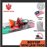 SAMURAI -  BOYTEP Mini Jaws Frog 2.7cm Length 7g Weight Wood Frog Jump Frog Mini Frog EXP Frog Umpan