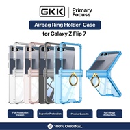 GKK Case Samsung Galaxy Flip 7 Flip7 GKK Airbag Ring Holder Softcase Hinge Protector Clear Transpare