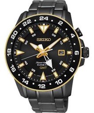 SEIKO WATCH 精工Sportura系列雙時區KINETIC人動電能腕錶 型號：SUN026J1【神梭鐘錶】