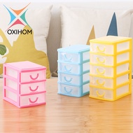 Oxihom Laci Plastik Susun Mini Kecil Drawer Storage Cabinet