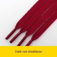 Dark Red Shoelaces Flat for Men and WomenAJ1AF1Leisure Sports Travel Shoes Running Fabric Swatch Can