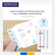 KOKUYO CAMPUS MO Techo Loose Leaf Hole Combining Sticker (9pcs) Kokuyo Loose Leaf