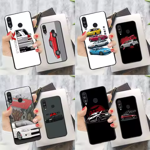 JDM Type R Civic Sport Car For Huawei Nova Y91 Y60 Y70 Y90 Y61 3i 7i 8i 11i Nova 11 9 10 SE P20 P40 