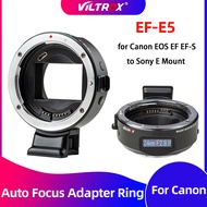 Viltrox อะแดปเตอร์เลนส์อัจฉริยะ EF-E5สำหรับเลนส์ Canon EOS EF EF-S เลนส์ Sony E Mount A7II