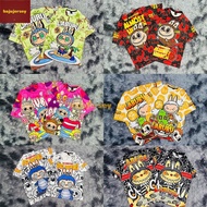 LABUBU T Shirt Baju Jersey New Trend Airport Model Day Children's and Adult Shirts: Microfiber Thail