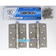 4 Inch Butterfly Door Hinge Dekson Dekkson ESS EL 4X3X3MM 2BB SSS