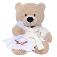 My OLi 9" Teddy Bear Stuffed Animal Plush Toys Soft Bear Dressed in Bathrobe with Soothing Towel “Ge