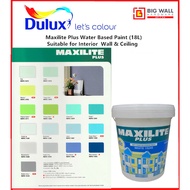 Maxilite Plus Emulsion Paint (18L) P3 *Interior Wall & Ceiling Water Based Paint (Cat Kapur) Big Wal
