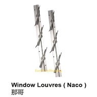 Naco Window 4,5,6,7,8 Blades /Naco Tingkap /Aluminium Naco Clip Traditional Window Louver (1PAIR)