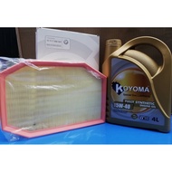 BMW N52 N53 F10 523 8i F01 730i  AIR FILTER 13717590570 + KOYOMA 5W40 FULLY SYNTHETIC ENGINE OIL