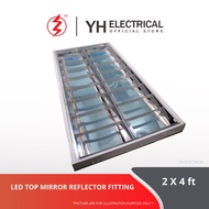 2X4 ft LED Top Mirror Reflector fitting/ Ceiling Down Light/Office Recessed Light Fitting / Lampu of