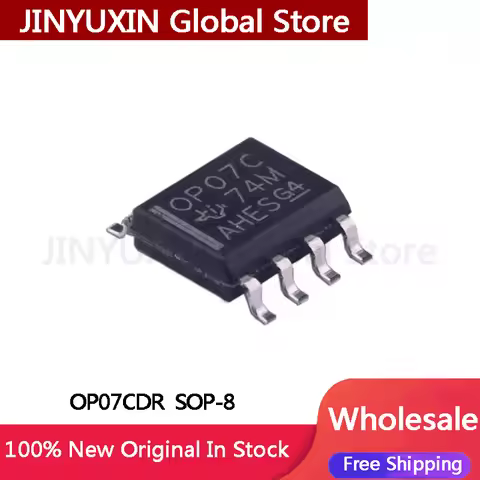 50Pcs OP07 OP07C OP07CDR SOP8 IC Chip Stock Wholesale