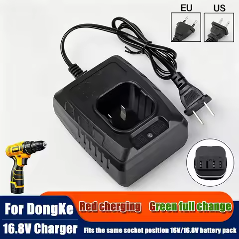 DongKe 16.8V Lithium Battery Charger Square Base Dedicated Electric Charger for 16V Lithium Battery 