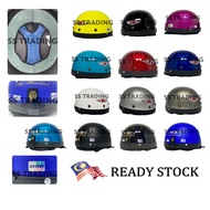 100% Original MHR Helmet Separuh 1/2 Half Cut Topi Kura Kura Helmet Topi Keledar MHR III