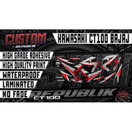 ◙ﺴKawasaki CT100 BAJAJ Stock Decals Set