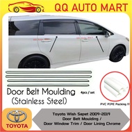 TOYOTA WISH 2009-2019 lining Chrome