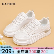 达芙妮（DAPHNE）小白鞋女2023新款春季厚底板鞋休闲ins潮流女鞋百搭运动鞋JD 白色 37