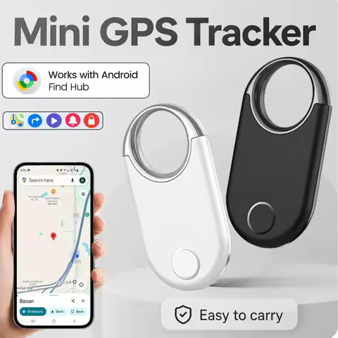 Android GPS Smart Tag, Location Tracker for Wallet Key Bag Work with Google Find Hub APP Anti-lost S