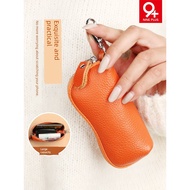 dompet perempuan kecil dompet perempuan Cowhide Universal Exquisite Storage Key Case