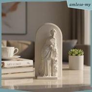 [AmlesoMY] Classical Deity Stonework Sculpture-Like Deity Statue Raised Relief House Decoration