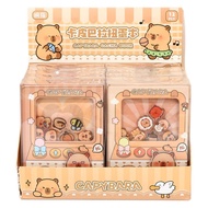 Capybara charm picker with diary, mini acrylic charm holder with lovely charm as a gift