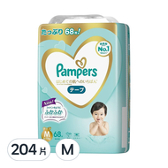 Pampers 幫寶適 日本境內版 一級幫黏貼型尿布  M  204片
