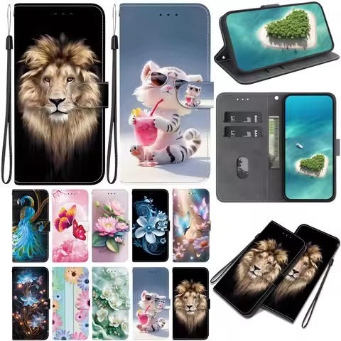 Stand Flip Wallet Case for Xiaomi Redmi 15 15C 4G 5G 6 6A 7 7A 8 8A 9 9A 9C 10A 10C 11A 10 2022 Flip