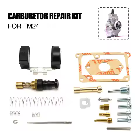Alconstar Motorcycle TM24 24mm MIKUNI Carburetor Repair Rebuild Kit Floating Gasket Float Jets for H