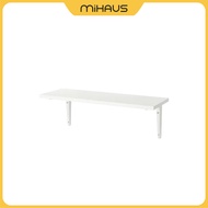 SWITZERLAND Wall shelf, white and white, 59x20 cm