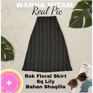 Rok Wanita Dewasa Model Terbaru Rok Sq Daisy & Sq Lily Motif Bunga Span Panjang Matt Shaqilla Korea 