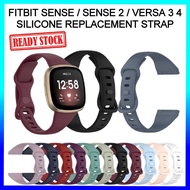 Fitbit Sense/ Sense 2/Fitbit Versa 3/ Versa 4 Watch Silicone Replacement Strap Fitbit Versa3 Fitbit 