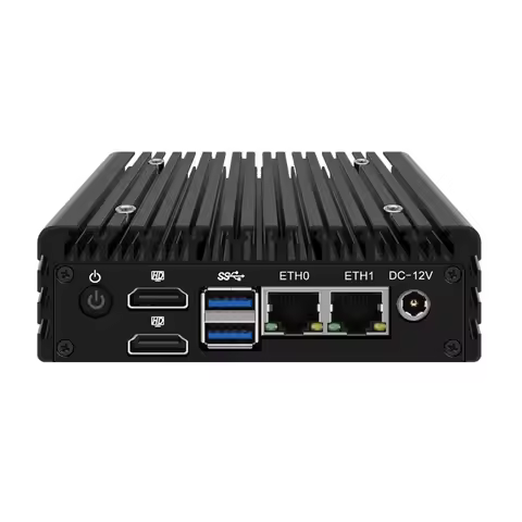 Portable Fanless Mini PC Intel Alder Lake N100/N200/N305 DDR5 RAM M.2 NVMe SSD Mini Host PC