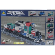 KAZI Brick Train City Train Kazim KY98262 - Block Toys - Children's Toys - Collection Toys - Coco To