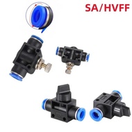 SA W HVFF Air Manual Vae 4Mm 6Mm 8Mm 10Mm 12Mm Pneumatic Push In Quick Joint To Turn Switch Manual