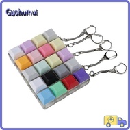 GUOHUIHUI Fidget Keychain, DIY Keyboard Keys Button Finger Keyboard Cap, Relaxing Keycap 3 Keys Reli