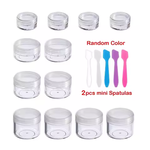 20/50/100Pcs 2g 3g 5g 10g 15g 20g Clear Small Bottle Sample Plastic Cosmetic Containers Empty Eyesha