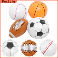 Foxitle ลูกบอล 4pcs พองได้ระเบิดบอลชายหาดเบสบอลบาสเกตบอลฟุตบอลเบสบอล