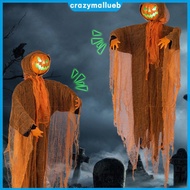 Spooky Halloween Hanging Pumpkin Decorations Light&Sound for Indoor Outdoor Yard