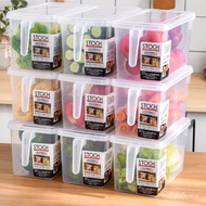 ST/💥Taoist Japanese-Style Refrigerator Storage Box Vegetable Frozen Crisper Kitchen Transparent Drawer Plastic Storage B