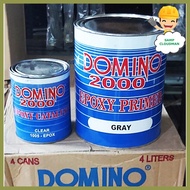 ✽ ☜ ∷ Epoxy Primer Gray High Impact Resistance 1 Gallon SET  Tough 4 Liters SET Domino Unitek USA W