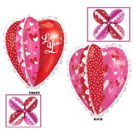 I Love You Heart Foil Balloon 4 Sides Ultra Shape
