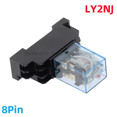 1Set DC12V/24V/36V/48V/110V/220/240V AC 10A 8PIN Coil Power Relay DPDT LY2NJ HH62P HHC68A-2Z With So
